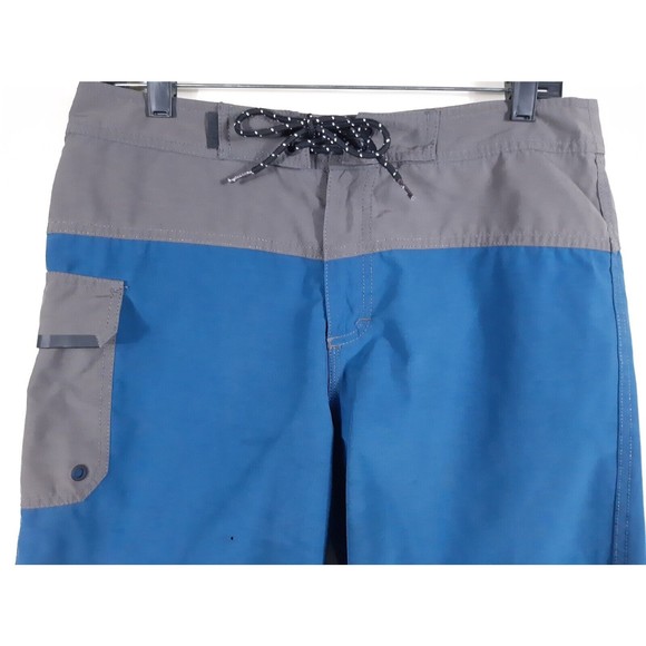 Tavik Modern Beach Culture Blue & Gray Board Shorts Swim Trunks Mens Size 32 - Picture 2 of 14